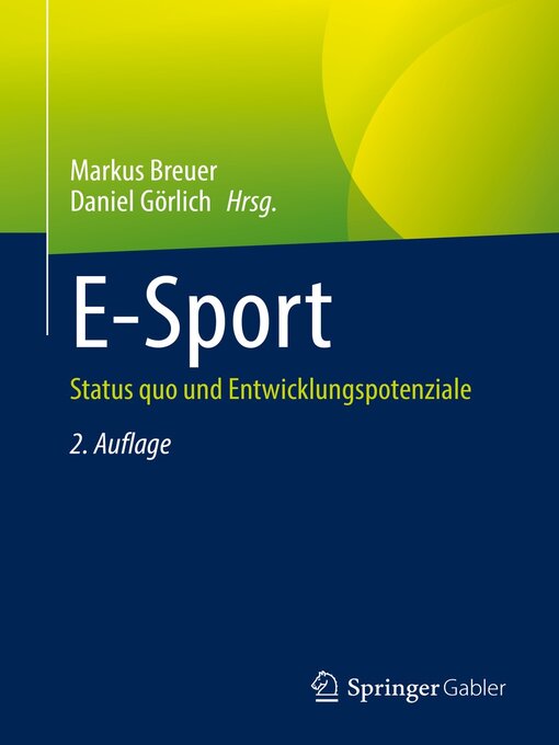 Title details for E-Sport by Markus Breuer - Available
